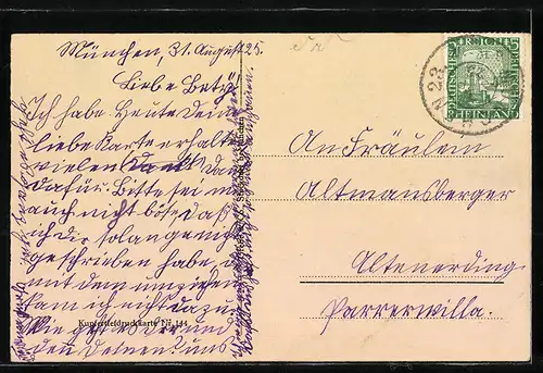 AK München, Odeonsplatz mit Feldherrnhalle und Theatiner Kirche