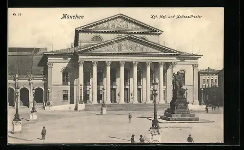 AK München, Kgl. Hof- und Nationaltheater