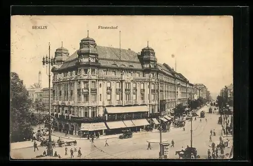 AK Berlin-Tiergarten, Hotel Fürstenhof am Potsdamer Platz