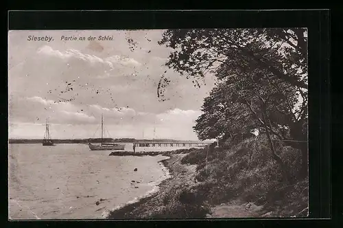 AK Sieseby, Partie an der Schlei