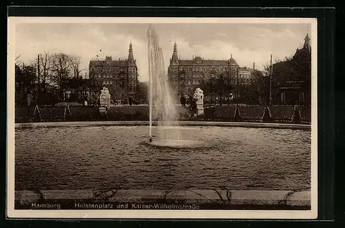 AK Hamburg-Neustadt, Holstenplatz und Kaiser-Wilhelm-Strasse