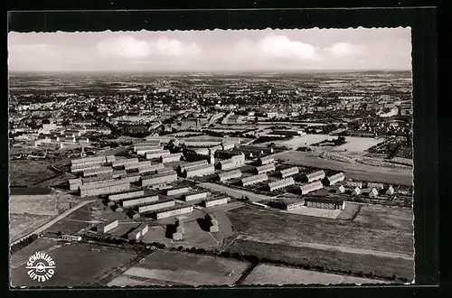 AK Neumünster, Böckler-Siedlung, Luftbild
