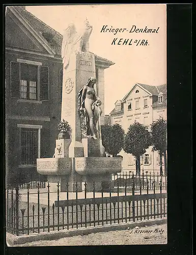 AK Kehl a. Rhein, Krieger-Denkmal
