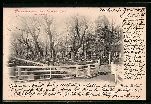 AK Berlin-Treptow, Gasthaus altes Eierhäuschen von Wilh. Andrée