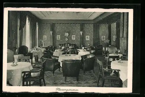 AK Leipzig, Weinhaus-Restaurant Esplanade, Markgrafenstr. 10, Inh. Liddy Frenzel, Herrenzimmer