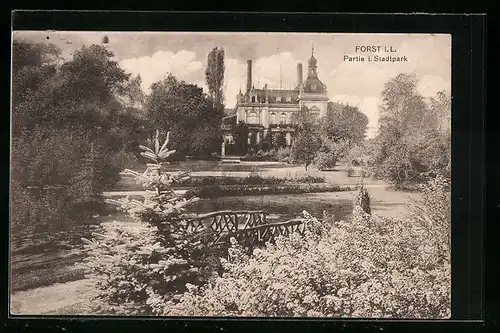 AK Forst i. L., Partie im Stadtpark