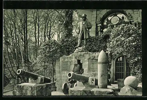 AK Münster / W., Landois-Denkmal im Zoologischen Garten