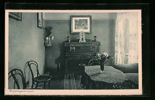 AK Lenzfried / Allgäu, Erziehungs-Institut Lenzfried der Ar. Schulschwestern v. U. L. Fr., Empfangszimmer