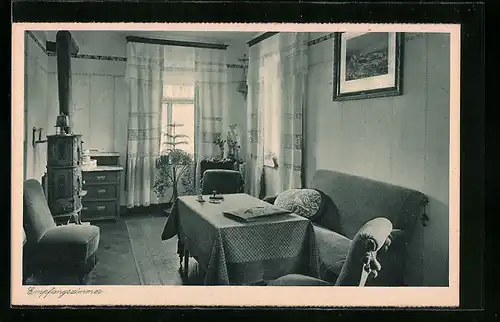 AK Lenzfried / Allgäu, Erziehungs-Institut Lenzfried der Ar. Schulschwestern v. U. L. Fr., Empfangszimmer