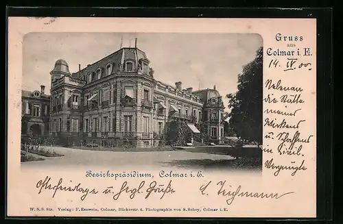 AK Colmar, Bezirkspräsidium, Strassenansicht