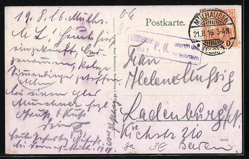 AK Mülhausen i. E., Colmarerstrasse mit Passanten