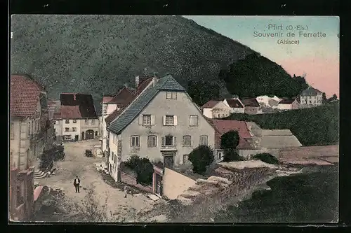 AK Pfirt, Vue d`ensemble, Monsieur dans la cour