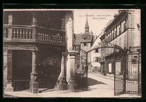 AK Colmar, Rue des Juifs, Maison Molly