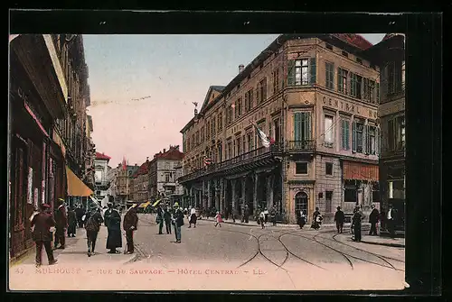 AK Mulhouse, Rue du Sauvage