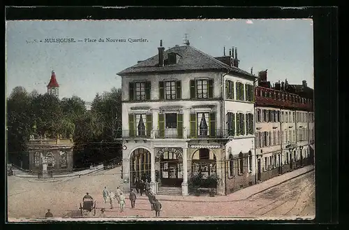 AK Mulhouse, Place du Noveau Quartier