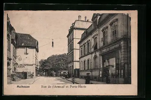 AK Mulhouse, Rue de l`Arsenal et Porte-Haute