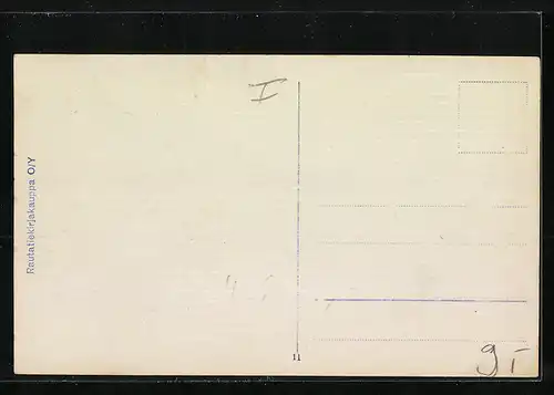 AK Helsinki, Strassenpartie mit Geschäften