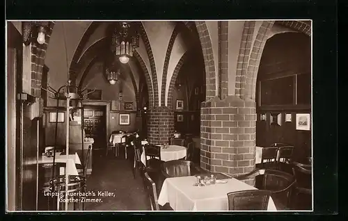 AK Leipzig, Goethe-Zimmer in Auerbach`s Keller