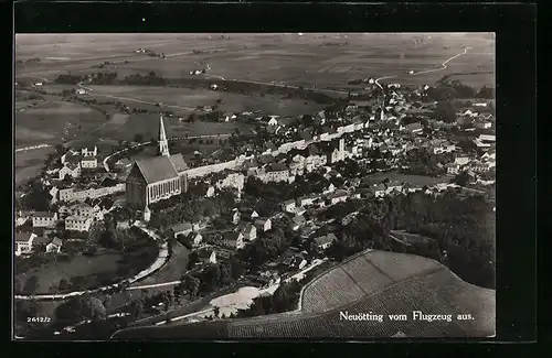 AK Neuötting, Gesamtansicht vom Flugzeug aus