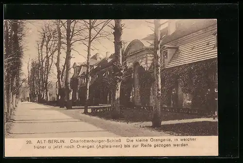 AK Alt-Berlin, Charlottenburger Schloss, die kleine Orangerie