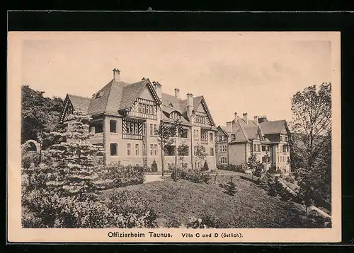 AK Falkenstein / Taunus, Offizierheim Taunus, Villa C und D