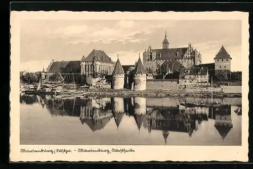 AK Marienburg, Westseite der Marienburg