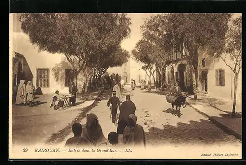 AK Kairouan, Entrèe dans la Grand`Rue