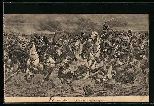 AK Befreiungskriege, Waterloo-Charge de cavalerie anglaise