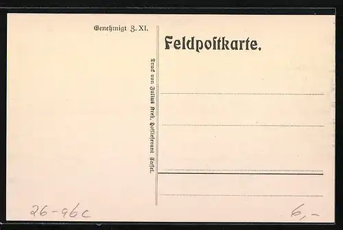 Künstler-AK sign. Schellmann: Frühling im Schützengraben