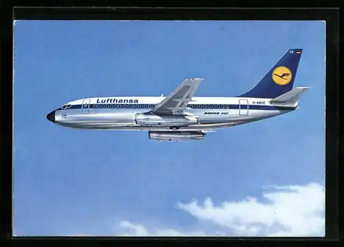 AK Flugzeug Boeing 737 City Jet der Lufthansa über den Wolken