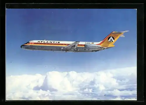 AK Flugzeug DC-9 /32 der Atlantis über den Wolken