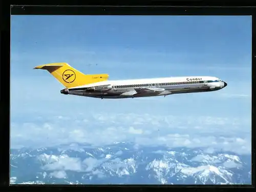 AK Flugzeug Boeing 727-230 Europa Jet von Condor über den Wolken