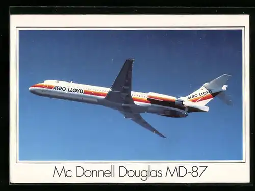 AK Flugzeug MD-87 vo Aero Lloyd im Flug
