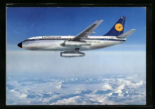 AK Flugzeug City Jet Boeing B 737 von Lufthansa über den Wolken