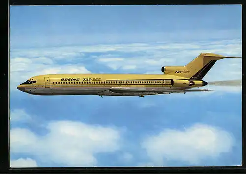 AK Flugzeug Boeing 727-200 über den Wolken