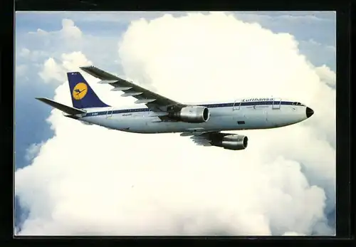AK Flugzeug Airbus A300 der Lufthansa im Flug