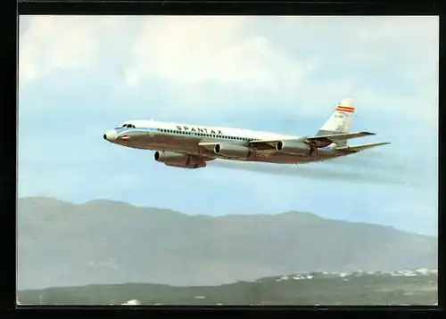 AK Flugzeug Vonvair CV 900 A Coronado von Spantax im Flug