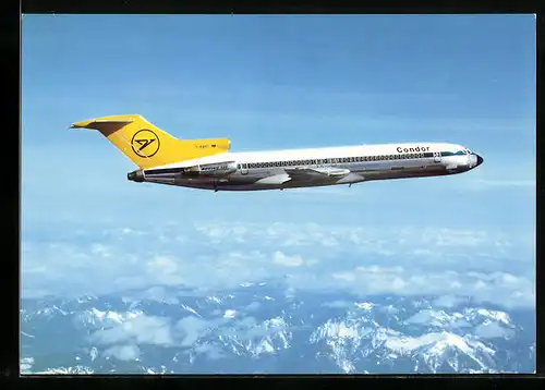AK Flugzeug Europa-Jet Boeing 727-230 von Condor über den Wolken