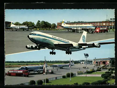 AK Bremen, zwei Ansichten vom Flughafen