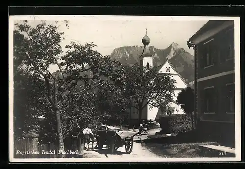 AK Fischbach am Inn, Blick zur Kirche