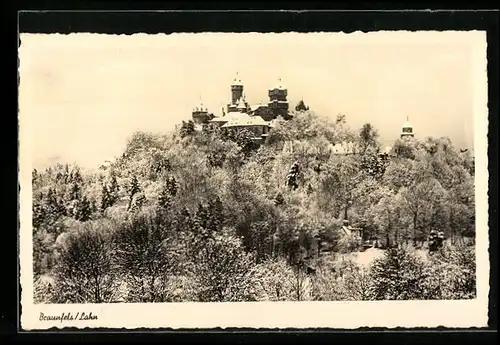 AK Braunfels / Lahn, Ortsansicht im Winter