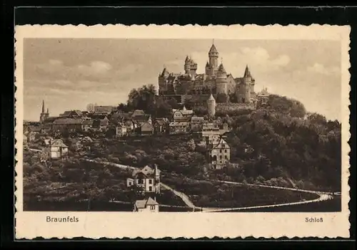 AK Braunfels, Blick zum Schloss