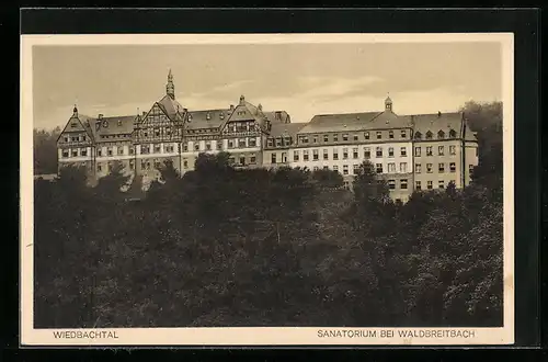 AK Waldbreitbach, Sanatorium im Wiedbachtal