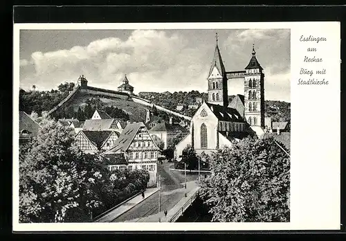 AK Esslingen a. N., Burg mit Stadtkirche