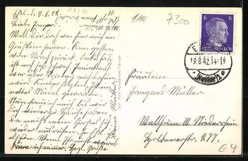 AK Esslingen a. N., Blick von der Neckarhalde auf Frauen- und Stadtkirche