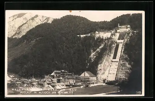 AK Altjoch, Walchenseekraftwerk im Bau