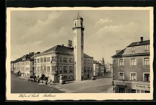 AK Hof / Saale, Rathaus