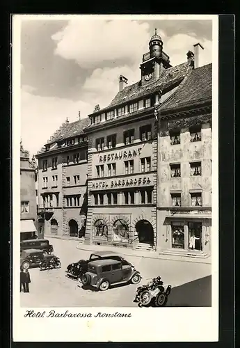 AK Konstanz / Bodensee, Hotel Barbarossa