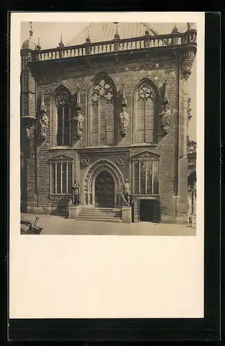 AK Bremen, Altes Rathaus, Westseite