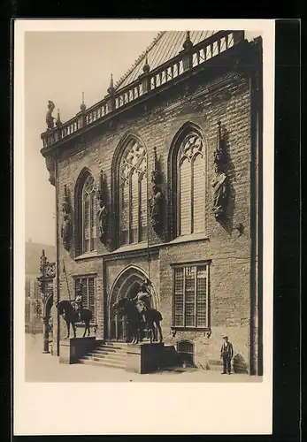 AK Bremen, Altes Rathaus, Ostseite